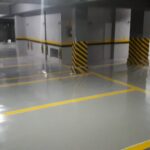 Piso Garagem condominio Pintura Epoxi